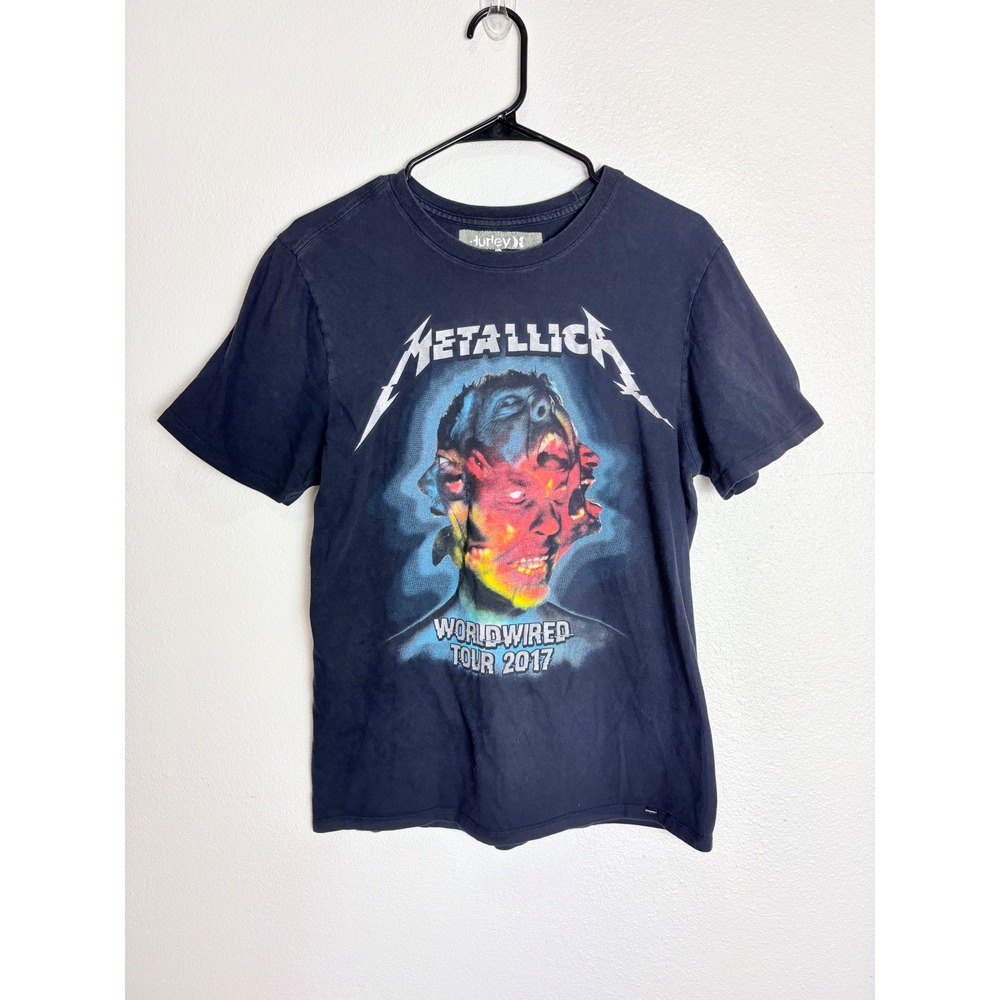 Metallica X Hurley 2017 Worldwire Tour Band T-Shirt Size Medium Grunge Punk 90s
